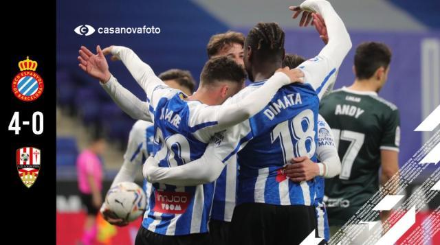 沙巴体育-【西乙】西班牙人4比0 武磊替补出场险造点球